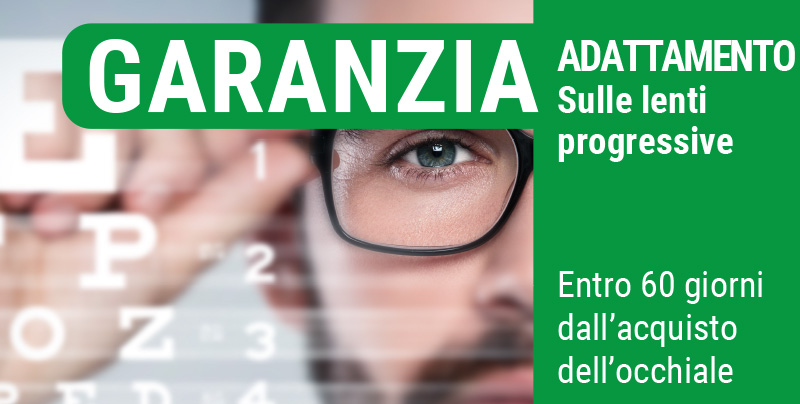 Garanzia adattamento sulle lenti progressive, Centri Ottici Associati, Centro Ottico Nonantola, Modena